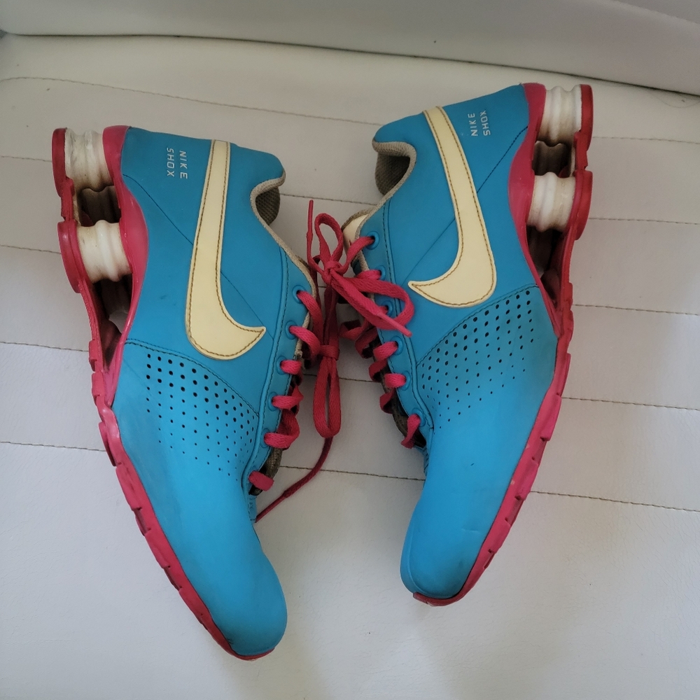 Nike Women's Shox - Blue and Pink